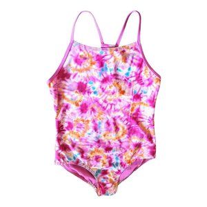 Girls Speedo Swimsuit XL 16 Perfrmnc 1 Pcs Mltclr UPF50+/ Chlor/Pill/Wdg Resist